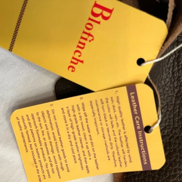 Blofinche brown leather purse. NWT - Picture 14 of 16